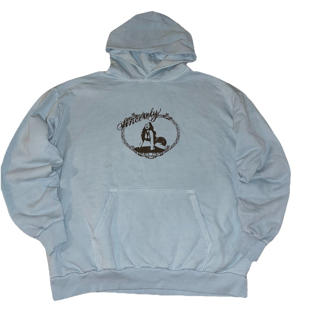 Kali Uchis Hoodie XXL Blue The Sincerely Tour‎ Merch NEW *flaw